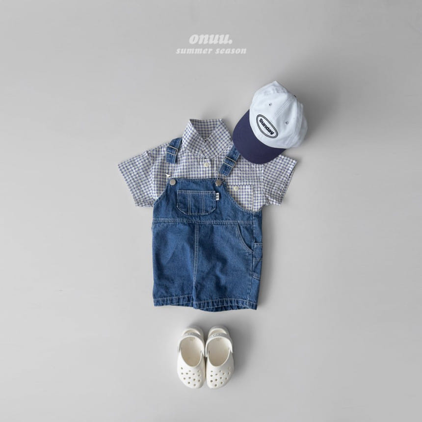 Onu - Korean Children Fashion - #childrensboutique - Summer Senim Dungarees - 8