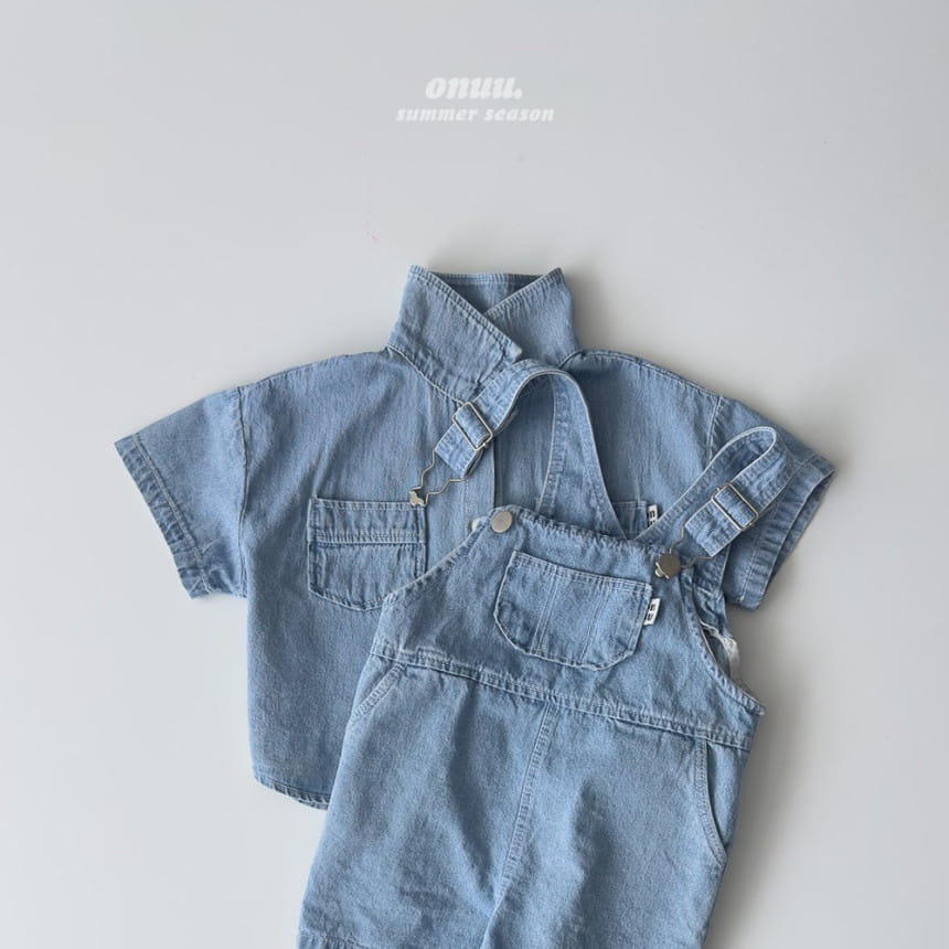Onu - Korean Children Fashion - #discoveringself - Summer Senim Dungarees - 10