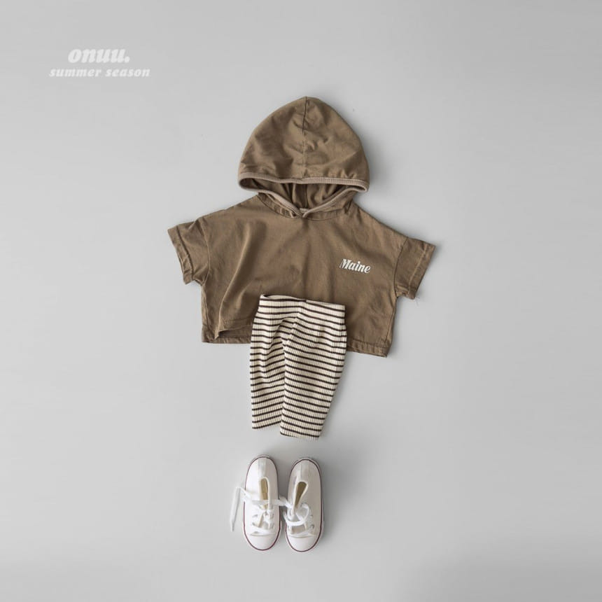 Onu - Korean Children Fashion - #fashionkids - Hoody Short Sleeve Tee - 3