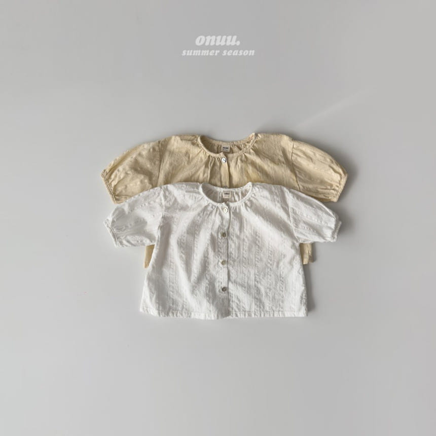 Onu - Korean Children Fashion - #fashionkids - Shirring Blouse
