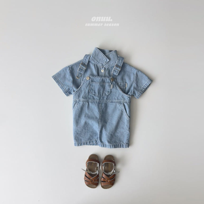 Onu - Korean Children Fashion - #magicofchildhood - Summer Senim Dungarees - 4