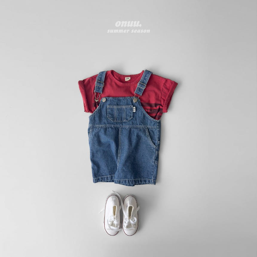 Onu - Korean Children Fashion - #prettylittlegirls - Summer Senim Dungarees - 5