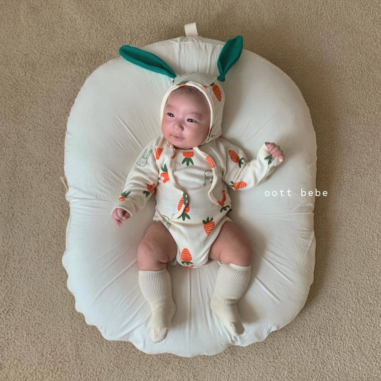 Oott Bebe - Korean Baby Fashion - #babyboutique - Vegetable Long Sleeve Set - 4