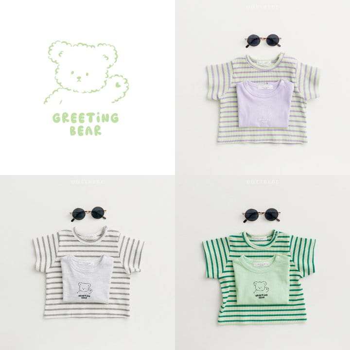 Oott Bebe - Korean Baby Fashion - #onlinebabyboutique - Bebe Greeting 1+1 Tee - 9