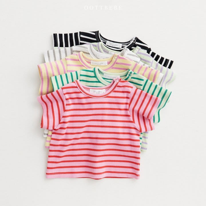 Oott Bebe - Korean Baby Fashion - #smilingbaby - Bebe Greeting 1+1 Tee - 11