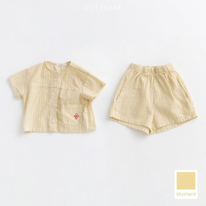 Oott Bebe - Korean Children Fashion - #Kfashion4kids - Muse Jijimi Top Bottom Set - 11