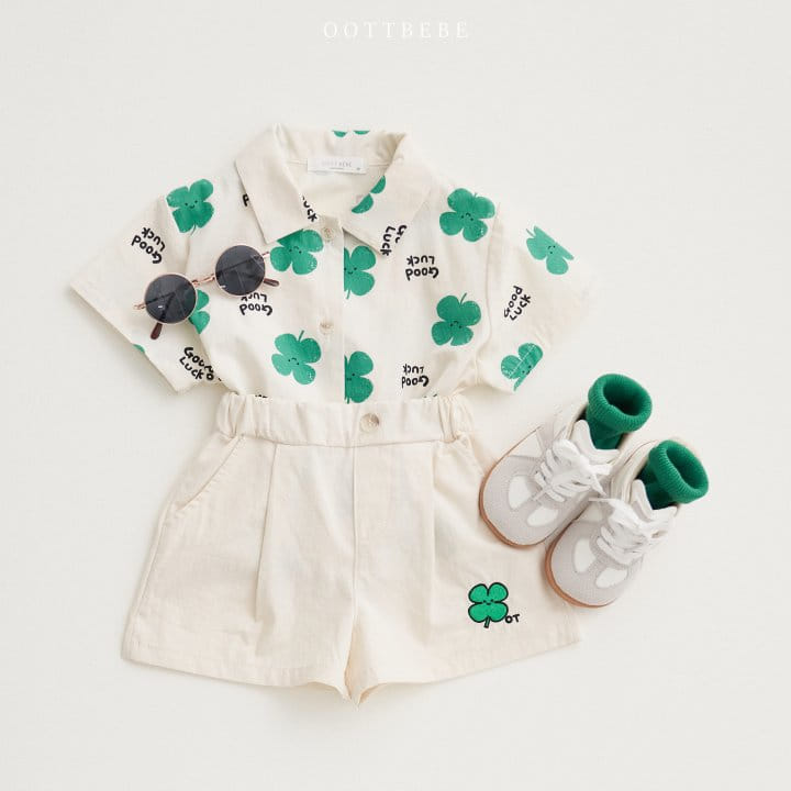 Oott Bebe - Korean Children Fashion - #Kfashion4kids - Clover Short Shirt - 5