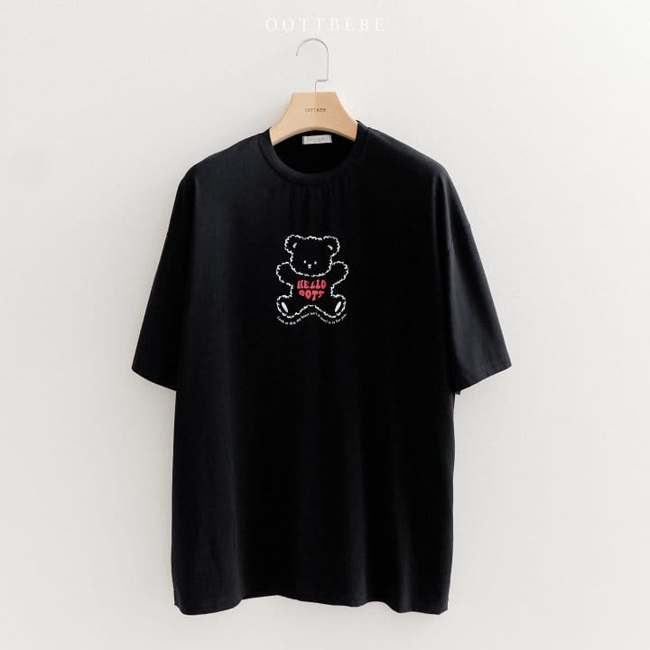 Oott Bebe - Korean Children Fashion - #childofig - Adult Hello Oott Tee - 8