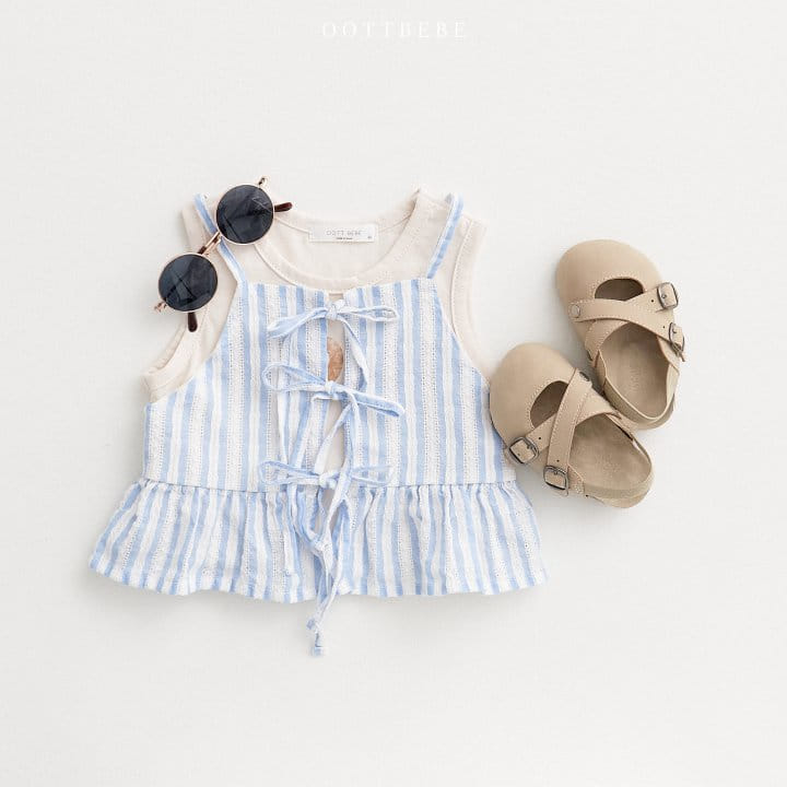 Oott Bebe - Korean Children Fashion - #childofig - Ribbon Bustier - 3