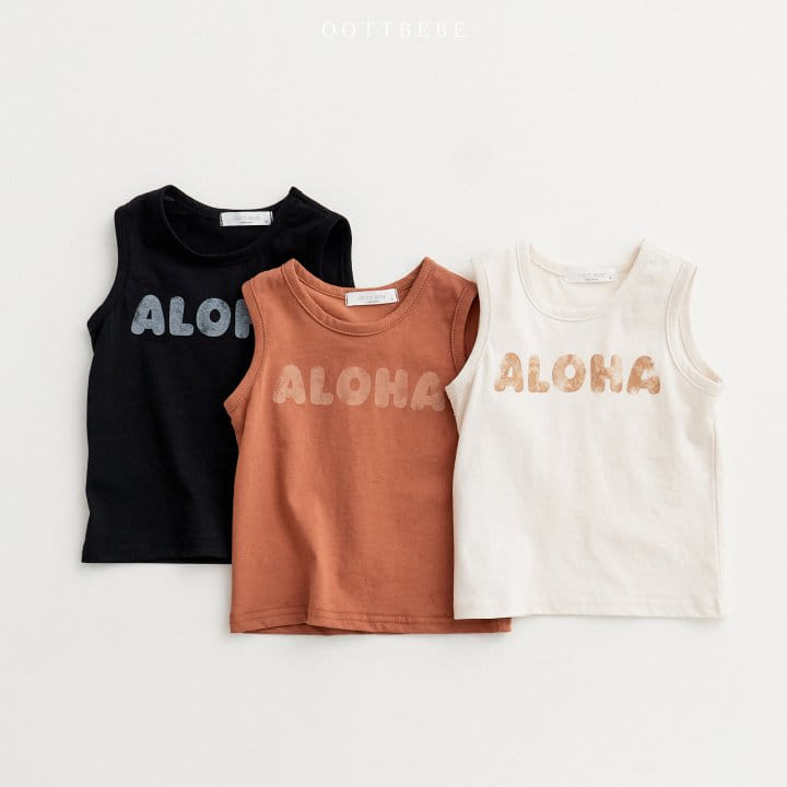 Oott Bebe - Korean Children Fashion - #childofig - Mood Aroha Sleeveless Tee