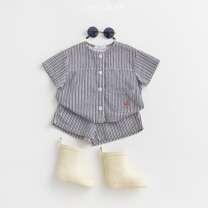 Oott Bebe - Korean Children Fashion - #childofig - Muse Jijimi Top Bottom Set - 4