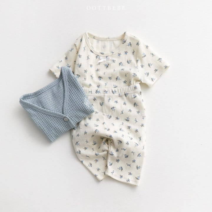 Oott Bebe - Korean Children Fashion - #childrensboutique - Ribbon Flower Easy Wear - 11