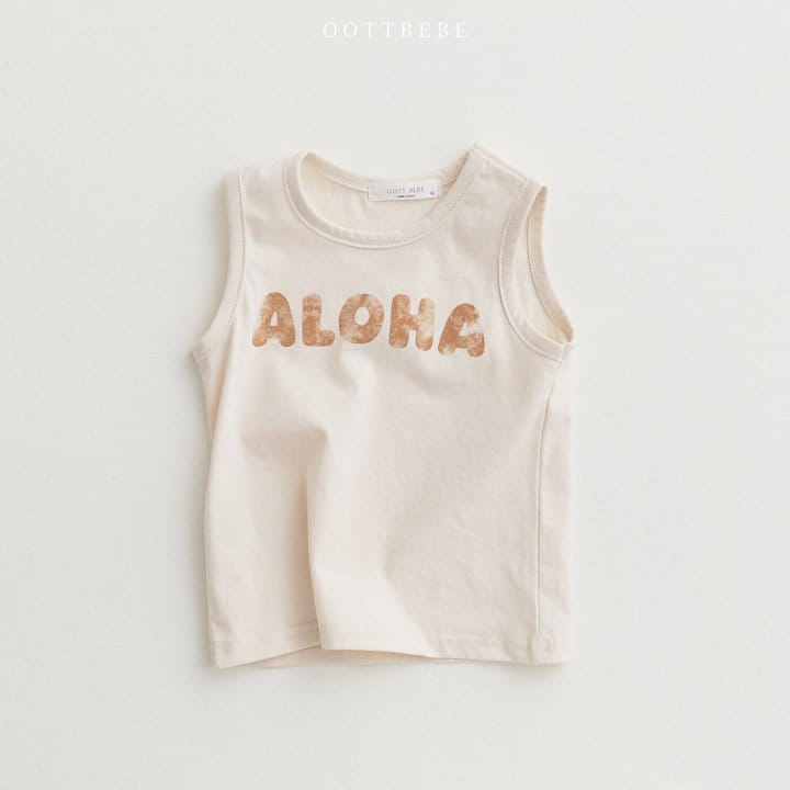 Oott Bebe - Korean Children Fashion - #childrensboutique - Mood Aroha Sleeveless Tee - 2
