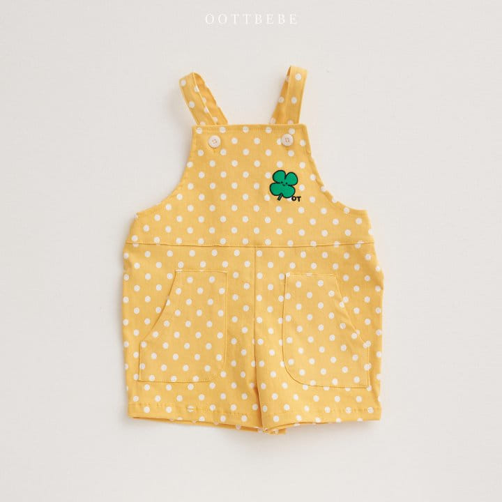 Oott Bebe - Korean Children Fashion - #childrensboutique - Good Luck Overalls - 2