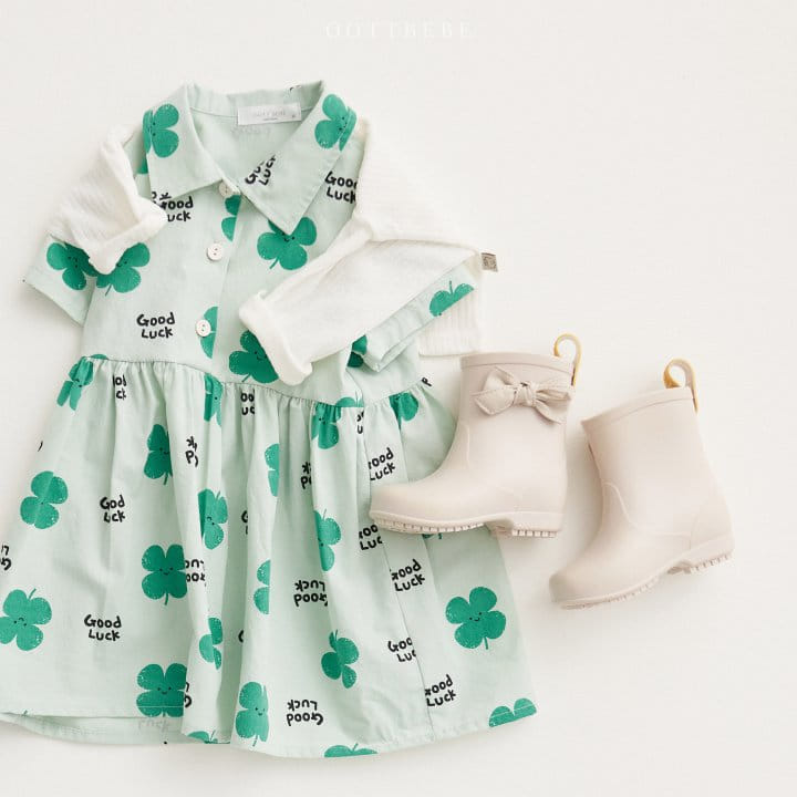 Oott Bebe - Korean Children Fashion - #childrensboutique - Clover Collar One-Piece - 11