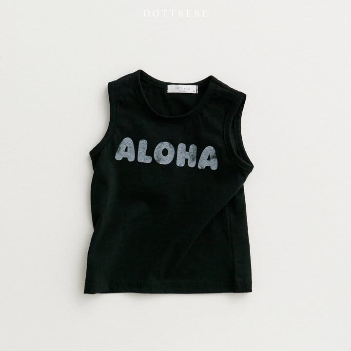 Oott Bebe - Korean Children Fashion - #designkidswear - Mood Aroha Sleeveless Tee - 4