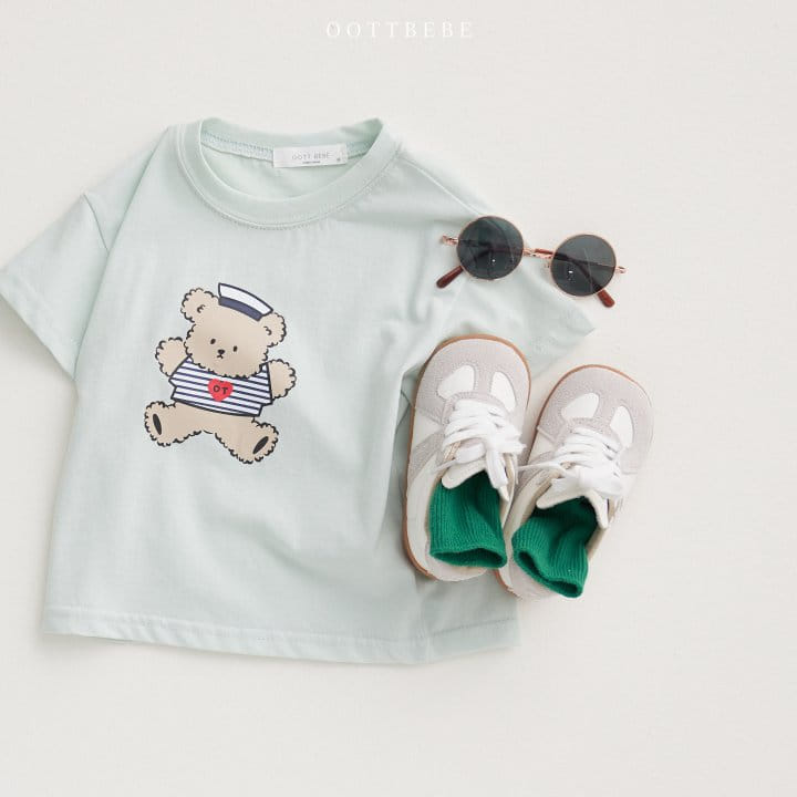 Oott Bebe - Korean Children Fashion - #discoveringself - Oott Marine Tee - 8