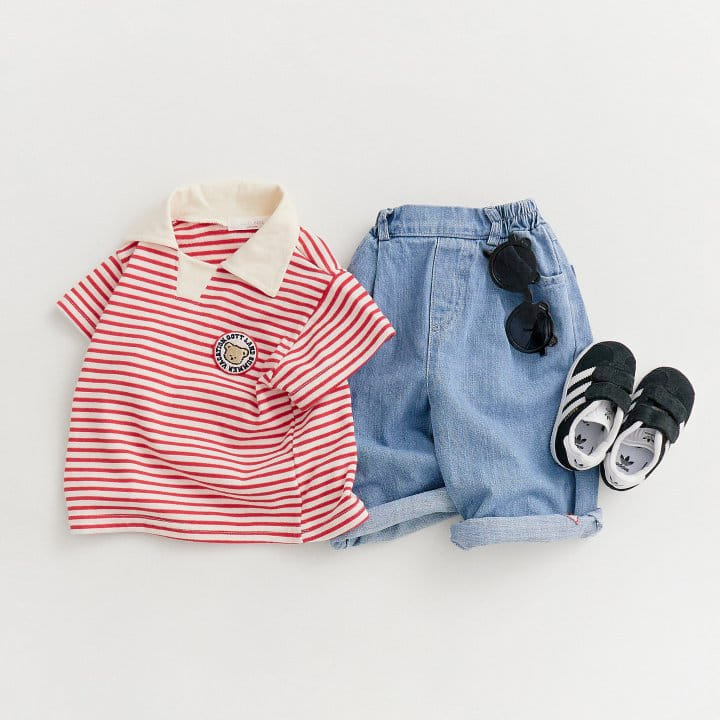 Oott Bebe - Korean Children Fashion - #fashionkids - Oott Land ST Collar Tee - 7