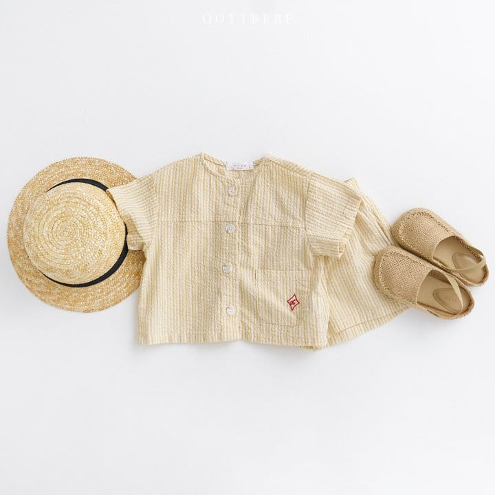 Oott Bebe - Korean Children Fashion - #fashionkids - Muse Jijimi Top Bottom Set - 7