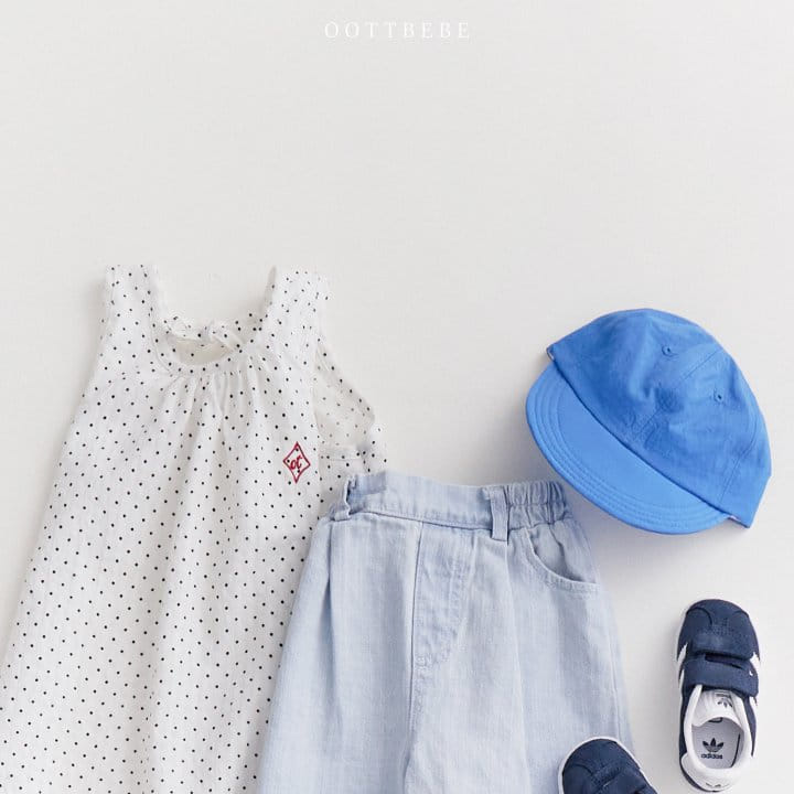 Oott Bebe - Korean Children Fashion - #fashionkids - Shirring Sleeveless Long Blouse - 6