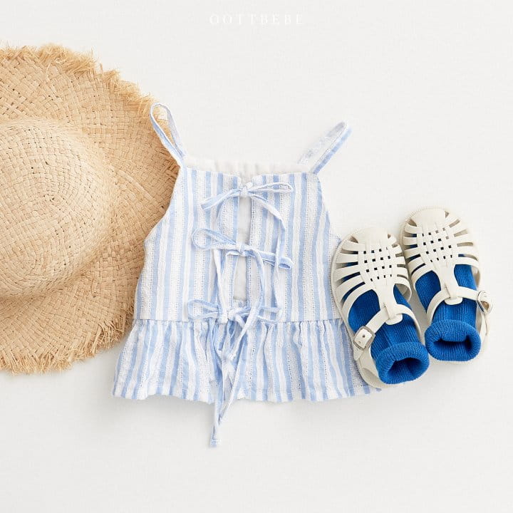 Oott Bebe - Korean Children Fashion - #fashionkids - Ribbon Bustier - 7