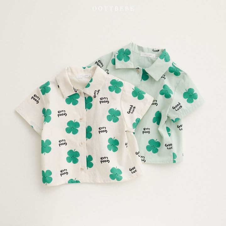 Oott Bebe - Korean Children Fashion - #fashionkids - Clover Short Shirt