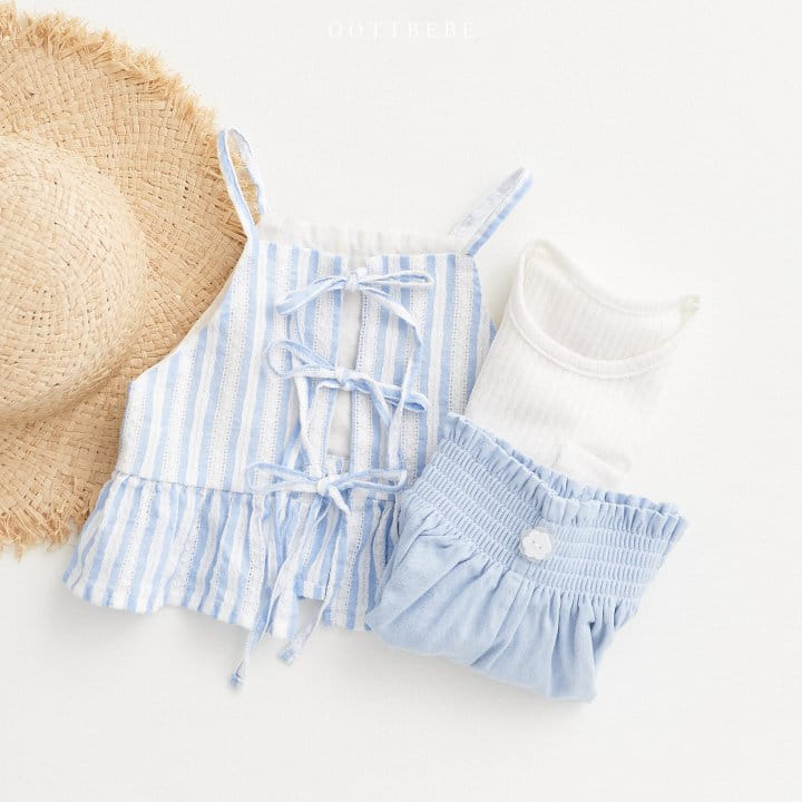 Oott Bebe - Korean Children Fashion - #kidsstore - Ribbon Bustier - 9