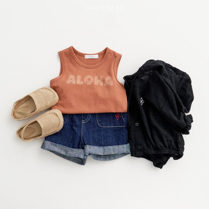 Oott Bebe - Korean Children Fashion - #kidsstore - Mood Aroha Sleeveless Tee - 7