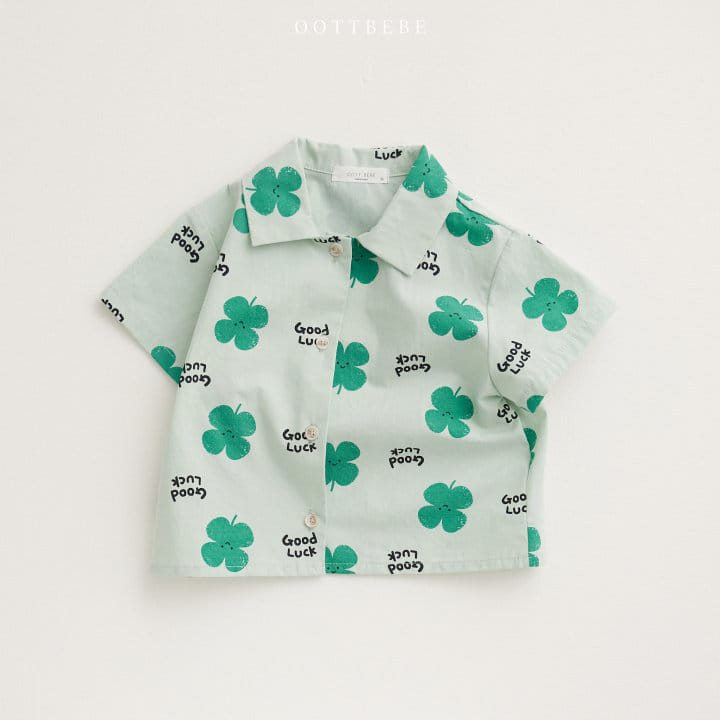 Oott Bebe - Korean Children Fashion - #kidsstore - Clover Short Shirt - 3