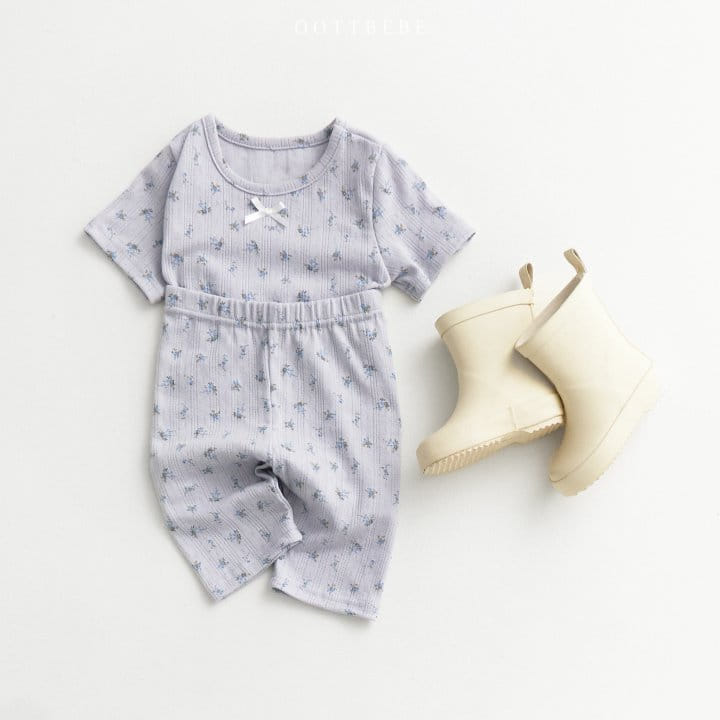 Oott Bebe - Korean Children Fashion - #kidzfashiontrend - Ribbon Flower Easy Wear - 3