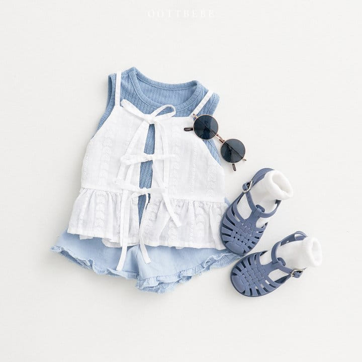 Oott Bebe - Korean Children Fashion - #kidzfashiontrend - Ribbon Bustier - 10