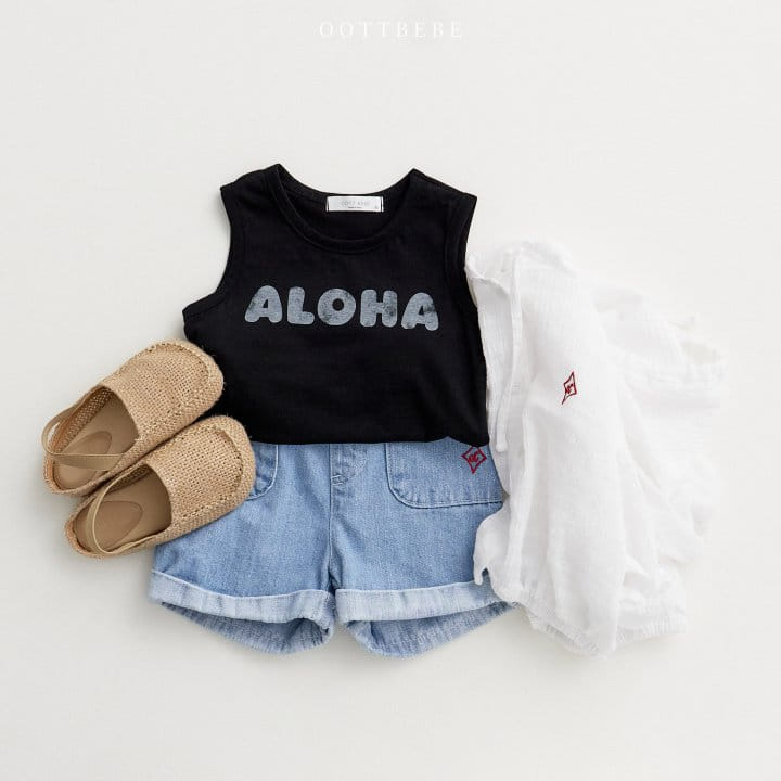 Oott Bebe - Korean Children Fashion - #kidzfashiontrend - Mood Aroha Sleeveless Tee - 8