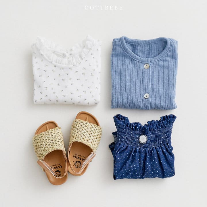 Oott Bebe - Korean Children Fashion - #littlefashionista - Eyelet Puff Tee - 7