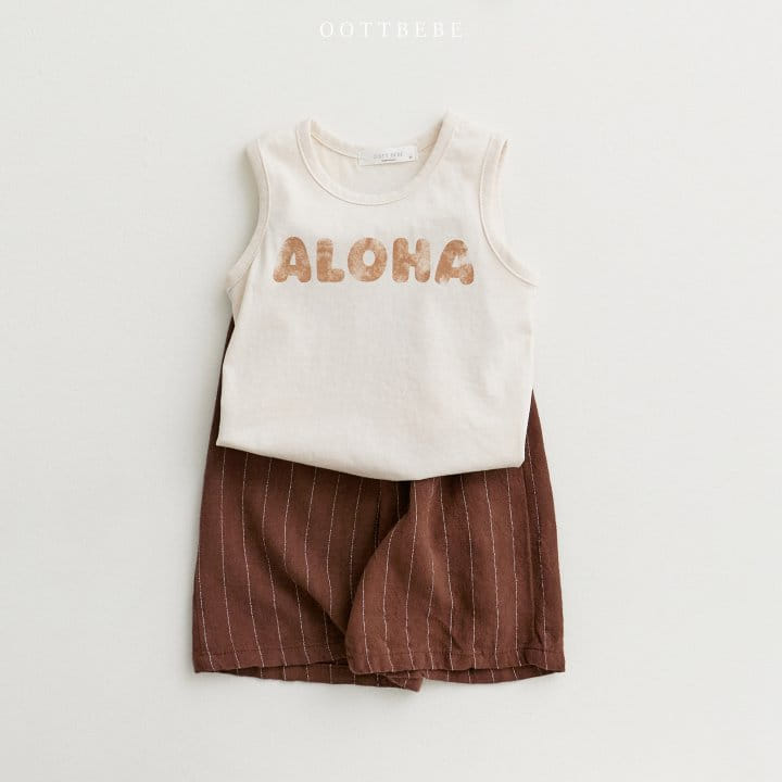 Oott Bebe - Korean Children Fashion - #littlefashionista - Mood Aroha Sleeveless Tee - 10