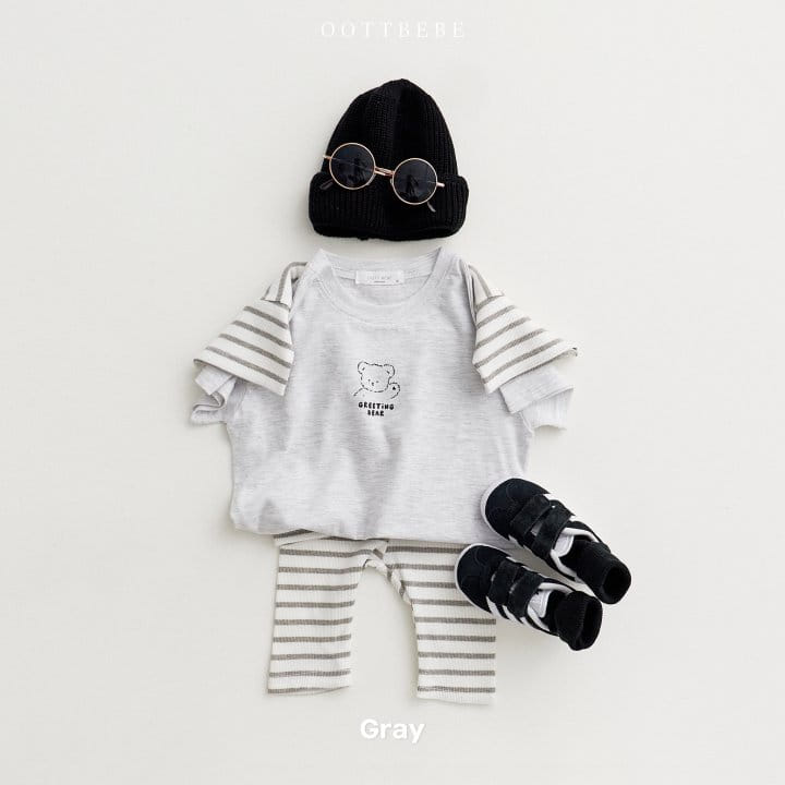 Oott Bebe - Korean Children Fashion - #littlefashionista - Greeting 1+1 Tee - 7
