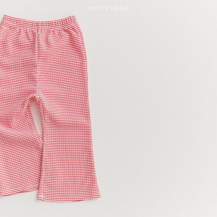 Oott Bebe - Korean Children Fashion - #magicofchildhood - Check Yoru Top Bottom Set - 8