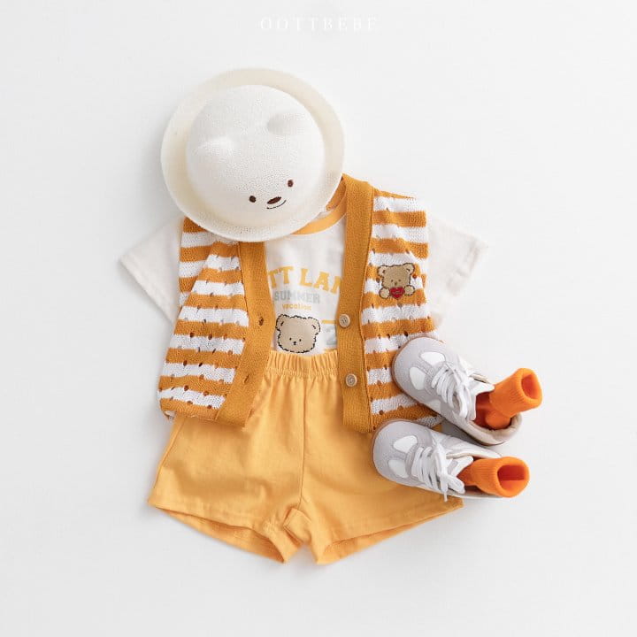 Oott Bebe - Korean Children Fashion - #magicofchildhood - Oott Land Top Bottom Set - 6
