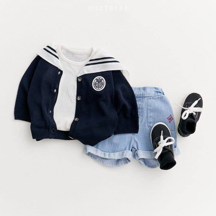 Oott Bebe - Korean Children Fashion - #minifashionista - Summer Sailor Knit Cardigan - 3