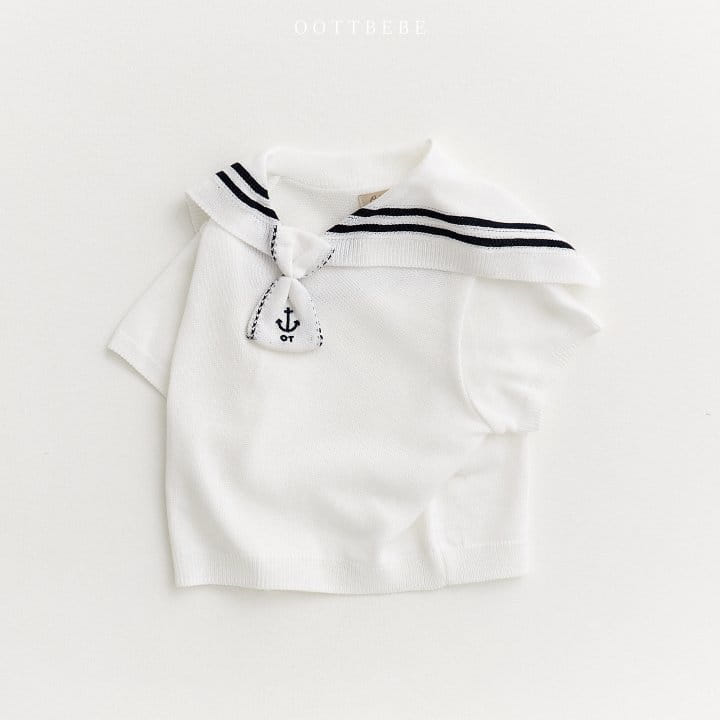 Oott Bebe - Korean Children Fashion - #minifashionista - Marine Sailor Knit Tee - 2