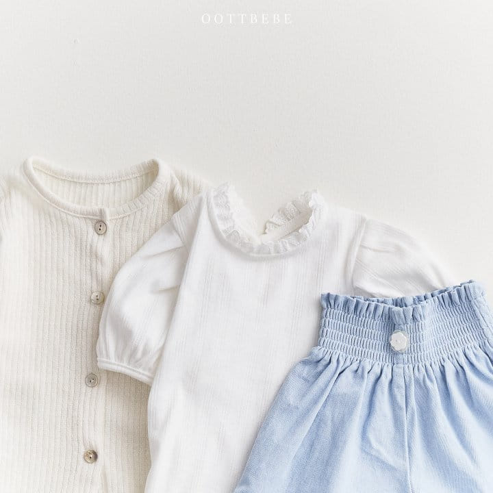 Oott Bebe - Korean Children Fashion - #prettylittlegirls - Frill Smoke Shorts - 11