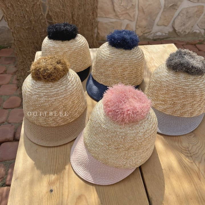 Oott Bebe - Korean Children Fashion - #todddlerfashion - Bell Straw Hat