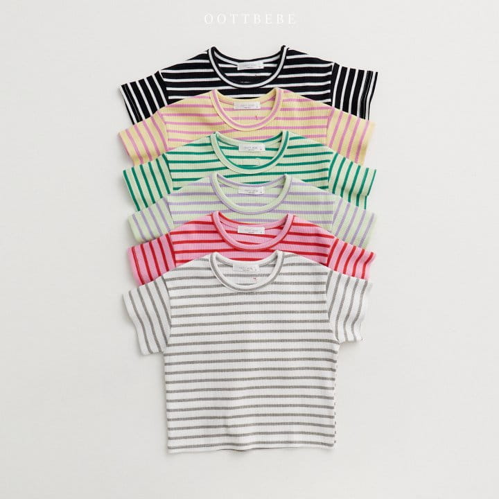 Oott Bebe - Korean Children Fashion - #todddlerfashion - Greeting 1+1 Tee - 11