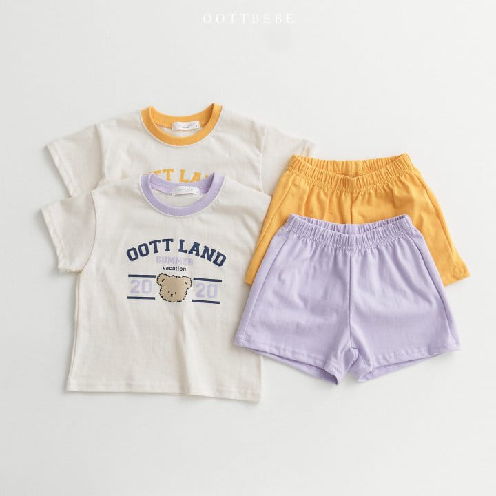 Oott Bebe - Korean Children Fashion - #todddlerfashion - Oott Land Top Bottom Set - 9