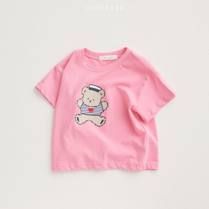 Oott Bebe - Korean Children Fashion - #todddlerfashion - Oott Marine Tee - 2