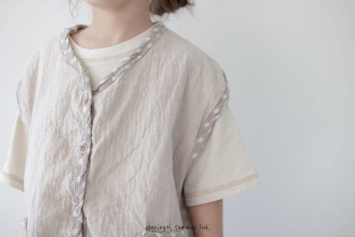Opening & - Korean Children Fashion - #childofig - Dot Vest - 5