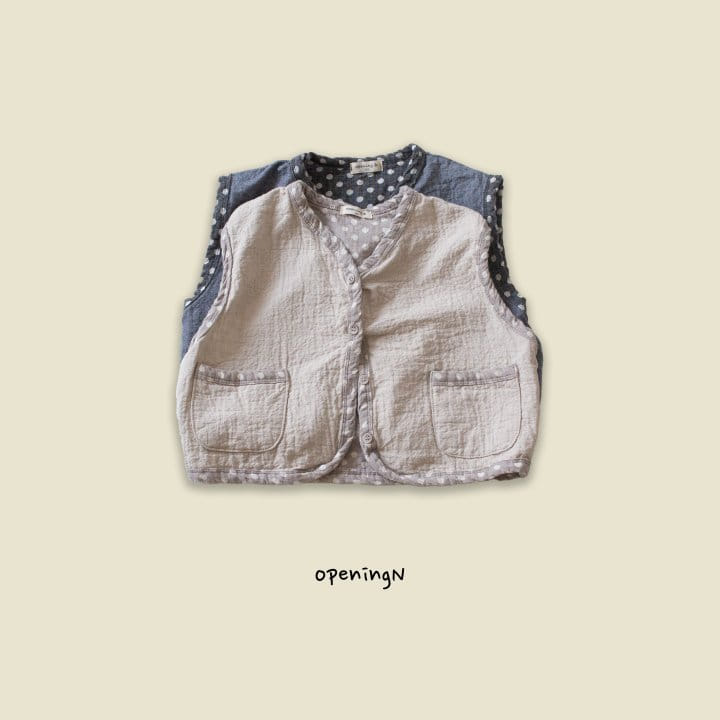 Opening & - Korean Children Fashion - #designkidswear - Dot Vest - 7