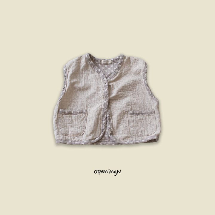 Opening & - Korean Children Fashion - #fashionkids - Dot Vest - 9