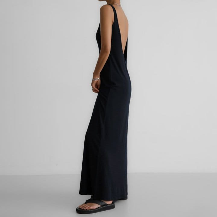 Paper Moon - Korean Women Fashion - #momslook - Summer Back Less Maxi Sleevess Dress - 8