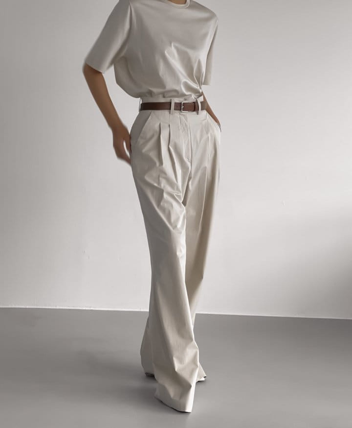 Paper Moon - Korean Women Fashion - #momslook - C Two Pin Tuck Wide Trousers - 6