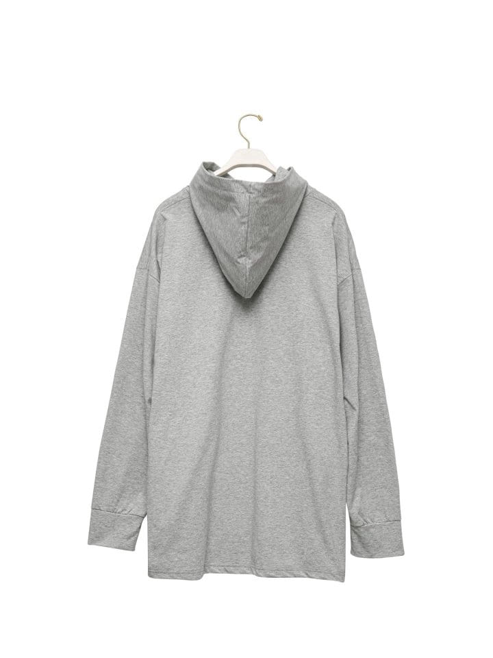 Paper Moon - Korean Women Fashion - #momslook - Summer Long Sleeved Oversized Hoodie - 7
